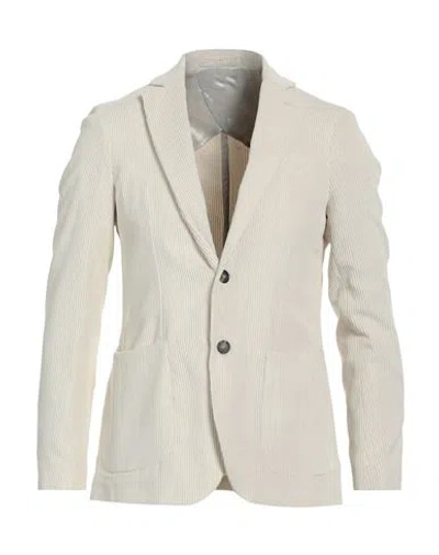 Liu •jo Man Man Blazer Ivory Size 36 Polyester, Polyamide, Elastane In White