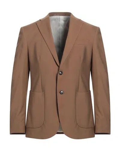 Liu •jo Man Man Blazer Khaki Size 38 Polyester, Viscose, Elastane In Beige