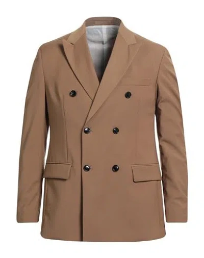 Liu •jo Man Man Blazer Khaki Size 40 Polyester In Sand