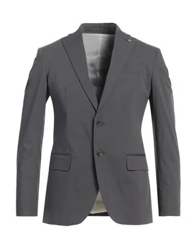 Liu •jo Man Man Blazer Lead Size 36 Cotton, Polyester, Elastane In Grey
