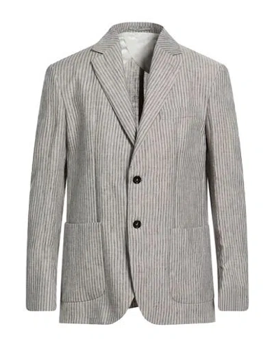 Liu •jo Man Man Blazer Light Blue Size 40 Linen In Multi