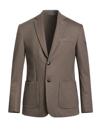 Liu •jo Man Man Blazer Marigold Size 40 Polyester, Elastane In Brown