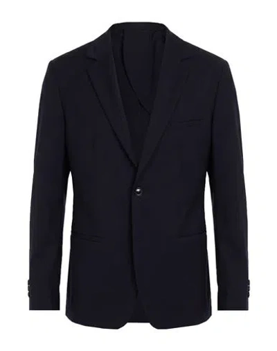 Liu •jo Man Man Blazer Midnight Blue Size L Polyamide, Elastane In Pink