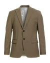 Liu •jo Man Man Blazer Military Green Size 40 Polyester, Wool, Elastane In Brown