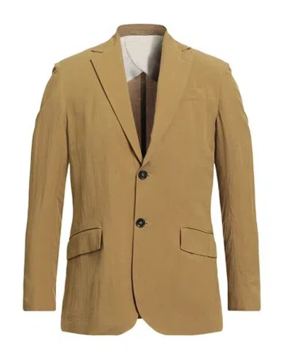 Liu •jo Man Man Blazer Mustard Size 36 Viscose, Linen