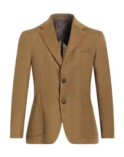 Liu •jo Man Man Blazer Mustard Size 42 Linen In Yellow