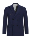 Liu •jo Man Man Blazer Navy Size 36 Polyester, Viscose, Elastane In Blue