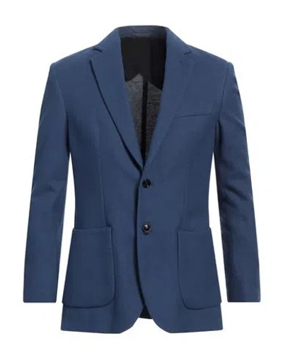 Liu •jo Man Man Blazer Navy Size 40 Cotton In Blue