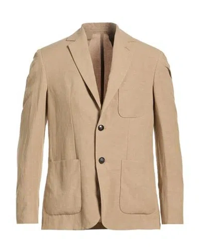 Liu •jo Man Man Blazer Sand Size 46 Viscose, Linen In Neutral