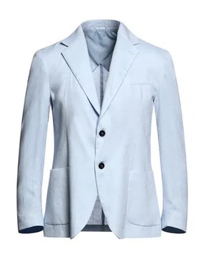 Liu •jo Man Man Blazer Sky Blue Size 44 Linen