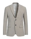 Liu •jo Man Man Blazer Taupe Size 46 Polyester, Virgin Wool, Elastane In Grey