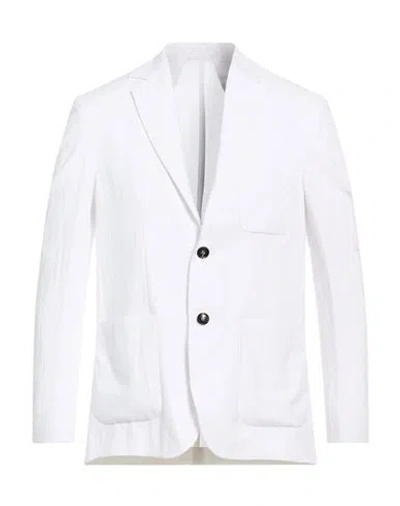 Liu •jo Man Man Blazer White Size 44 Viscose, Linen