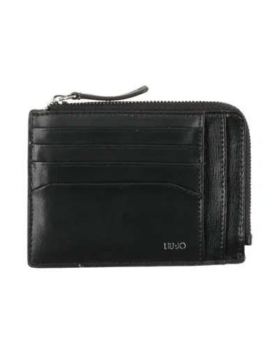 Liu •jo Man Man Cardholder Black Size - Leather