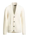 Liu •jo Man Man Cardigan Cream Size Xxl Wool, Polyamide In Gold