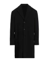 Liu •jo Man Man Coat Black Size 46 Virgin Wool, Polyamide