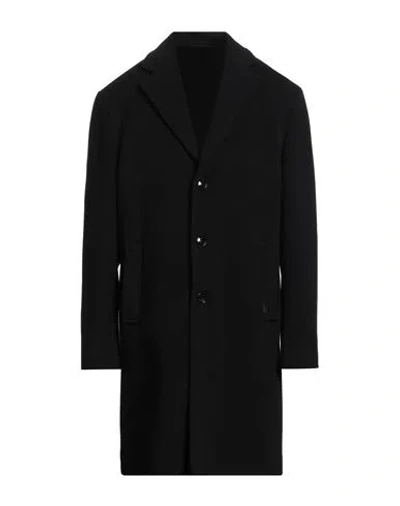 Liu •jo Man Man Coat Black Size 46 Virgin Wool, Polyamide In Black