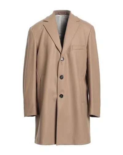 Liu •jo Man Man Coat Camel Size 46 Virgin Wool, Polyamide, Cashmere In Brown