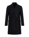 Liu •jo Man Man Coat Midnight Blue Size 38 Virgin Wool, Polyamide, Cashmere