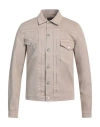 Liu •jo Man Man Denim Outerwear Sand Size Xl Cotton, Elastane In Beige
