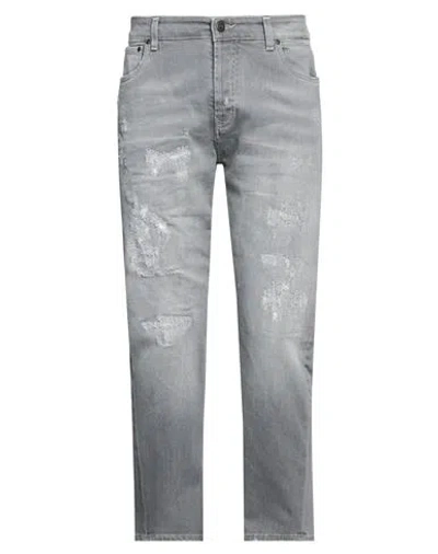 Liu •jo Man Man Jeans Grey Size 34 Cotton, Elastane