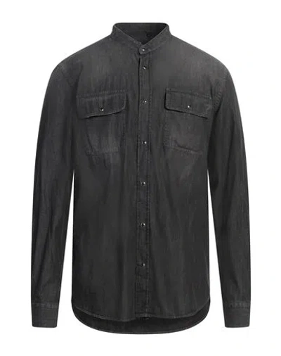 Liu •jo Man Man Denim Shirt Black Size L Cotton