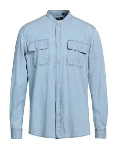Liu •jo Man Man Denim Shirt Blue Size 3xl Cotton
