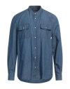 Liu •jo Man Man Denim Shirt Blue Size Xl Cotton In Blue