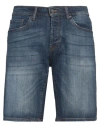 Liu •jo Man Man Denim Shorts Blue Size 31 Cotton, Elastane In Blue