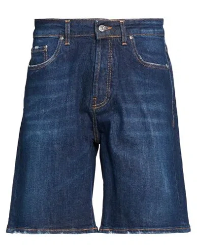 Liu •jo Man Man Denim Shorts Blue Size 34 Cotton, Elastane