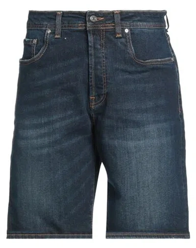 Liu •jo Man Man Denim Shorts Blue Size 34 Cotton, Elastane