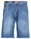 Liu •jo Man Man Denim Shorts Blue Size 40 Cotton, Elastane In Blue