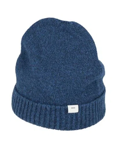 Liu •jo Man Man Hat Blue Size Onesize Wool, Polyamide