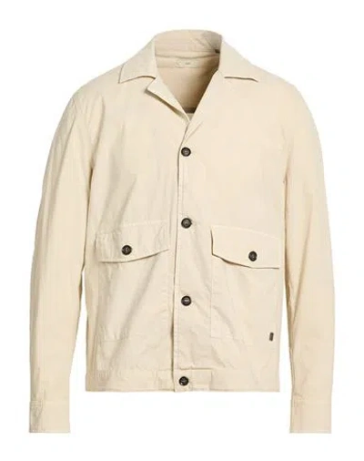 Liu •jo Man Man Jacket Beige Size L Cotton, Elastane In Neutral