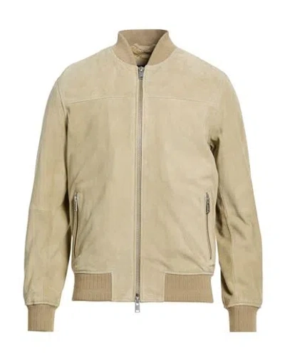 Liu •jo Man Man Jacket Beige Size L Leather In Brown