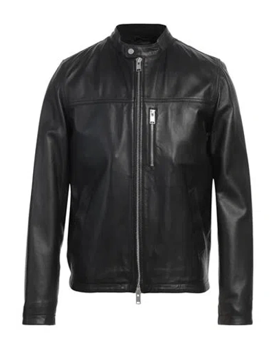 Liu •jo Man Man Jacket Black Size Xxl Leather
