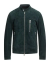 Liu •jo Man Man Jacket Dark Green Size L Leather In Green