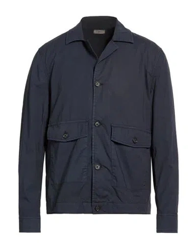 Liu •jo Man Man Jacket Navy Size M Cotton, Elastane In Blue