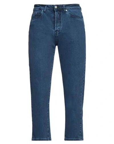 Liu •jo Man Man Jeans Azure Size 34 Cotton, Elastane In Blue