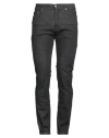 Liu •jo Man Man Jeans Black Size 35 Cotton, Elastane In Black