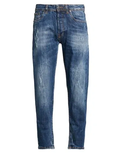 Liu •jo Man Man Jeans Blue Size 28 Cotton, Elastane