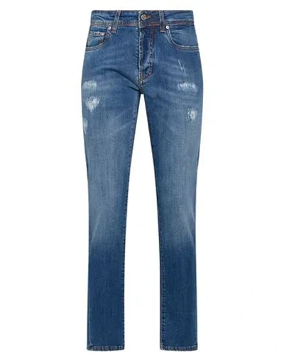 Liu •jo Man Man Jeans Blue Size 29 Cotton, Elastane