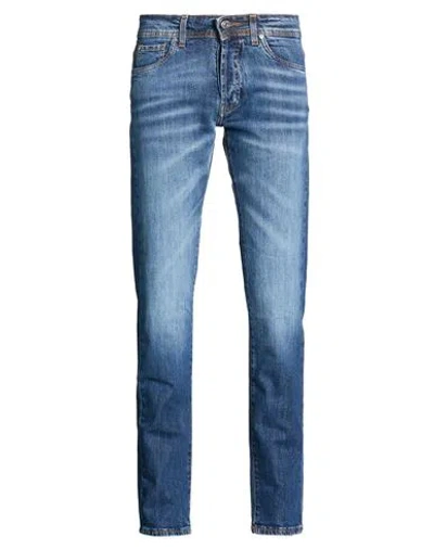 Liu •jo Man Man Jeans Blue Size 30 Cotton, Elastane