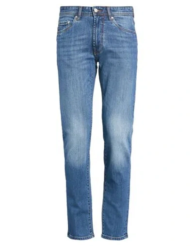 Liu •jo Man Man Jeans Blue Size 30 Cotton, Elastane