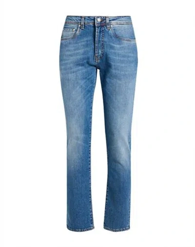 Liu •jo Man Man Jeans Blue Size 30 Cotton, Elastane
