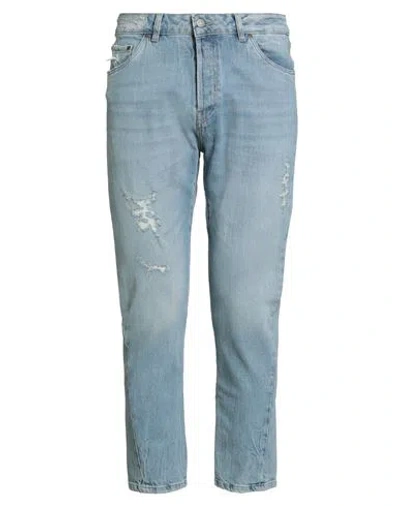Liu •jo Man Man Jeans Blue Size 34 Cotton, Elastane