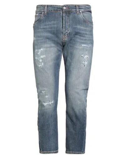 Liu •jo Man Man Jeans Blue Size 34 Cotton, Elastane