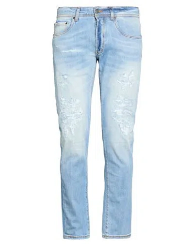 Liu •jo Man Man Jeans Blue Size 34 Cotton, Elastane