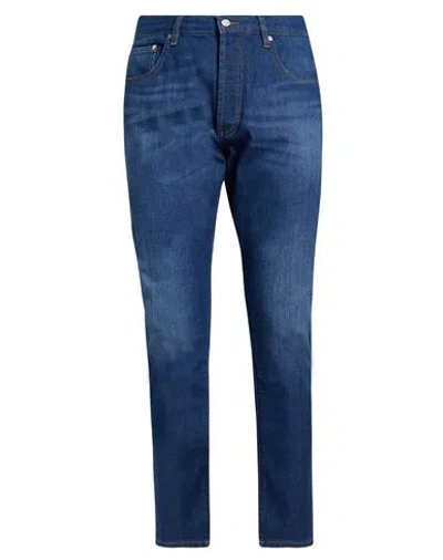 Liu •jo Man Man Jeans Blue Size 34 Cotton, Elastane