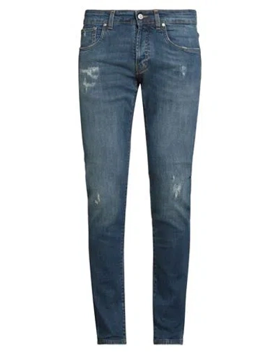 Liu •jo Man Man Jeans Blue Size 35 Cotton, Elastane