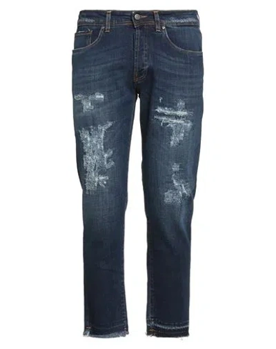 Liu •jo Man Man Jeans Blue Size 35 Cotton, Elastane